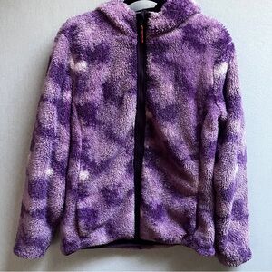 Helly Hansen Tie-Dye Teddy bear Fleece Jacket Sz M